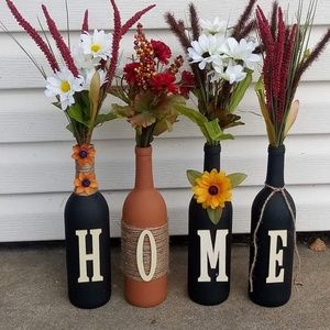 Home decorative  wine bottle set